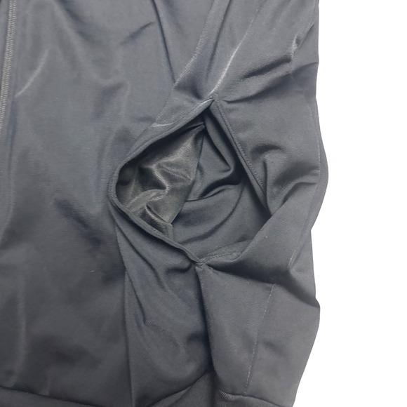 Adidas Mens 3 Stripes Full Zip Track Jacket Black White Size 3XLT Tall - Picture 3 of 5